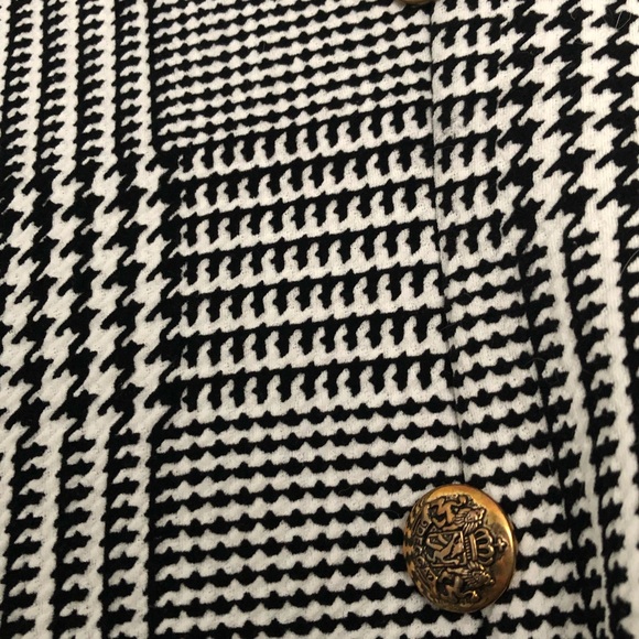 AKIRA Size L Body-con Dress! B&W HOUNDSTOOTH - Picture 4 of 4